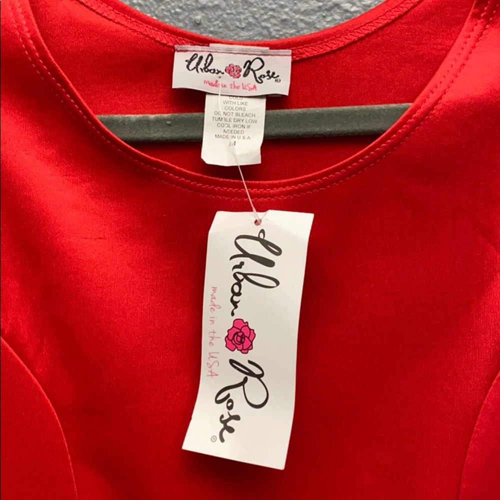 URBAN ROSE RED DRESS - Picture 3 of 4